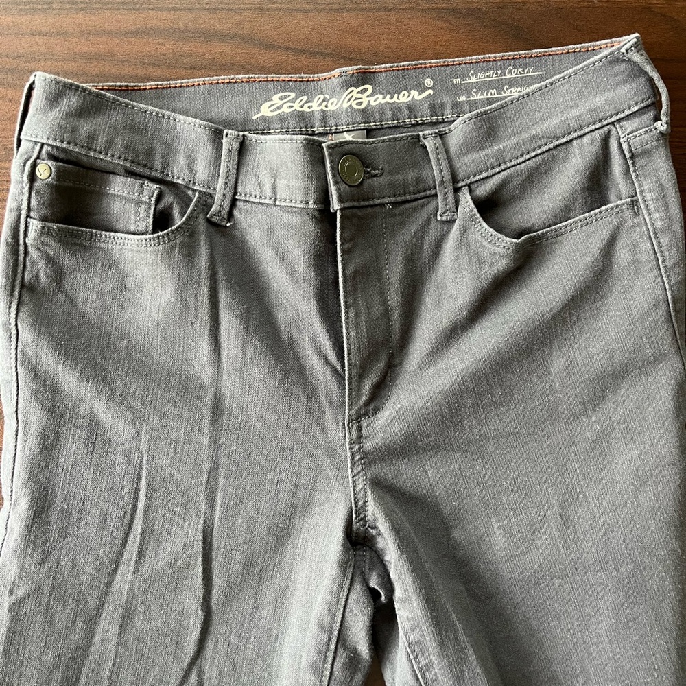 Eddie Bauer dark Gray Slim Jeans Classic Style